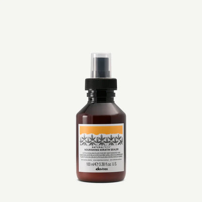 Davines NATURALTECH Nourishing Keratin Sealer 100ml — leave-in spray enriched with vegetal keratin and Biacidic Bond Complex to strengthen, smooth, and protect dry or damaged hair.
