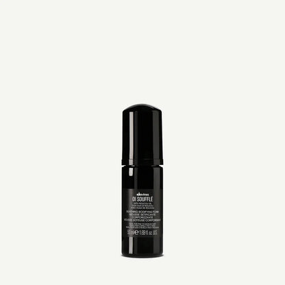 Davines OI Soufflé 50ml — lightweight bodifying foam infused with Roucou oil, designed to add volume, control frizz, and leave hair smooth, soft, and shiny.